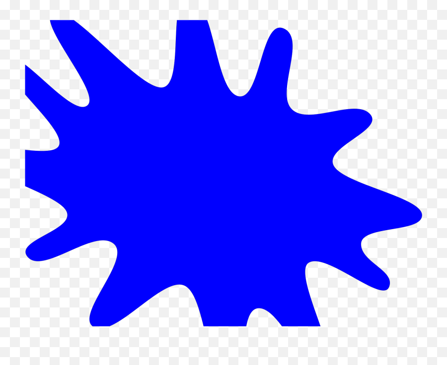 Blue Paint Splat Clip Art Emoji,Paint Splat Clipart