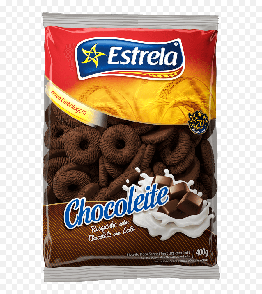 Chocoleite - Estrela Massas E Biscoitos Emoji,Estrela Png