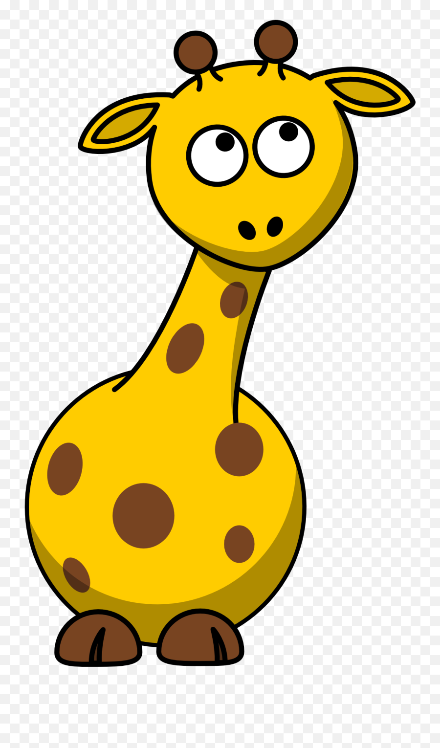 Cartoon Giraffe Free Vector Graphic - Clipart Cartoon Giraffe Emoji,Giraffe Clipart