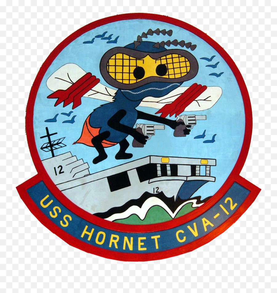 Fileuss Hornet Cva - 12 Insignia 1953png Wikipedia Uss Hornet Air And Space Museum Emoji,Hornet Logo