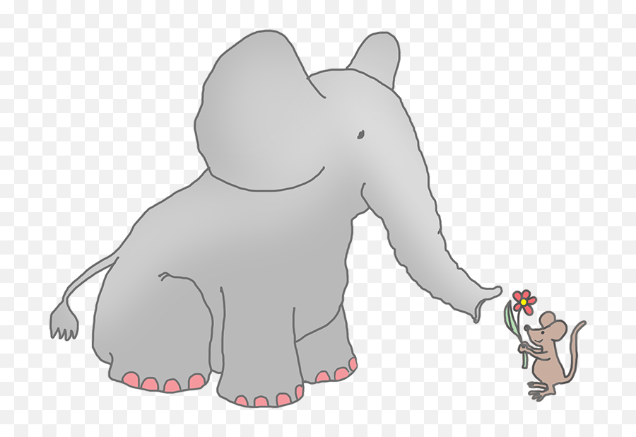 Elephant Clip Art - Elephant Is Bigger Than A Mouse Emoji,Elephant Silhouette Clipart