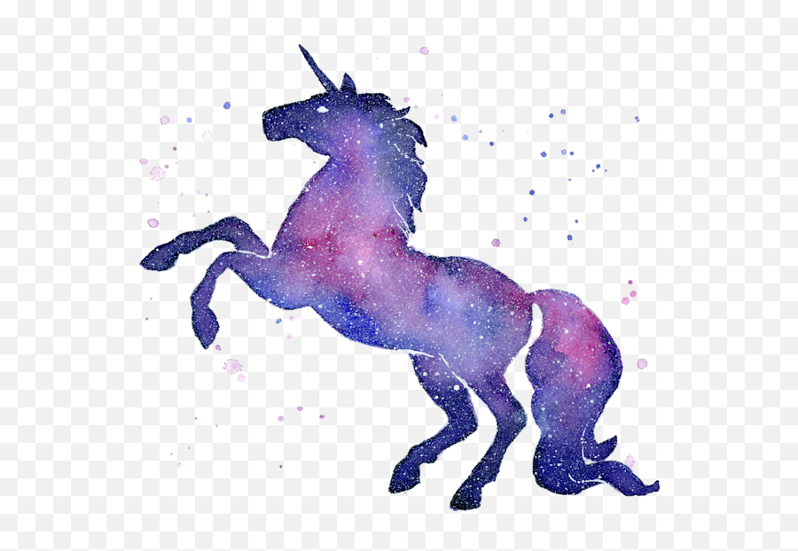 Galaxy Unicorn Kids T - Shirt Galaxy Unicorn Painting Emoji,Galaxy Transparent
