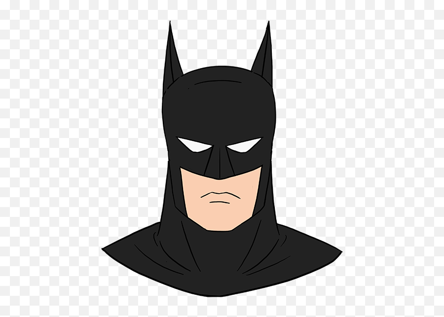 How To Draw Batman Joker Drawing Batman - Batman Face Transparent Emoji,Batman Png