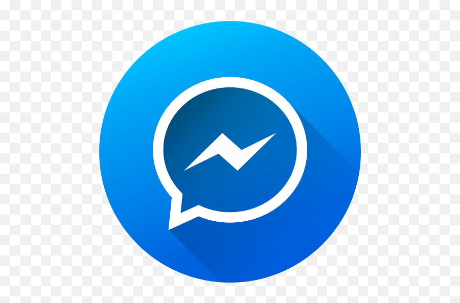 Gradient Long Shadow Media Messenger Social Social Media Emoji,Messenger Logo
