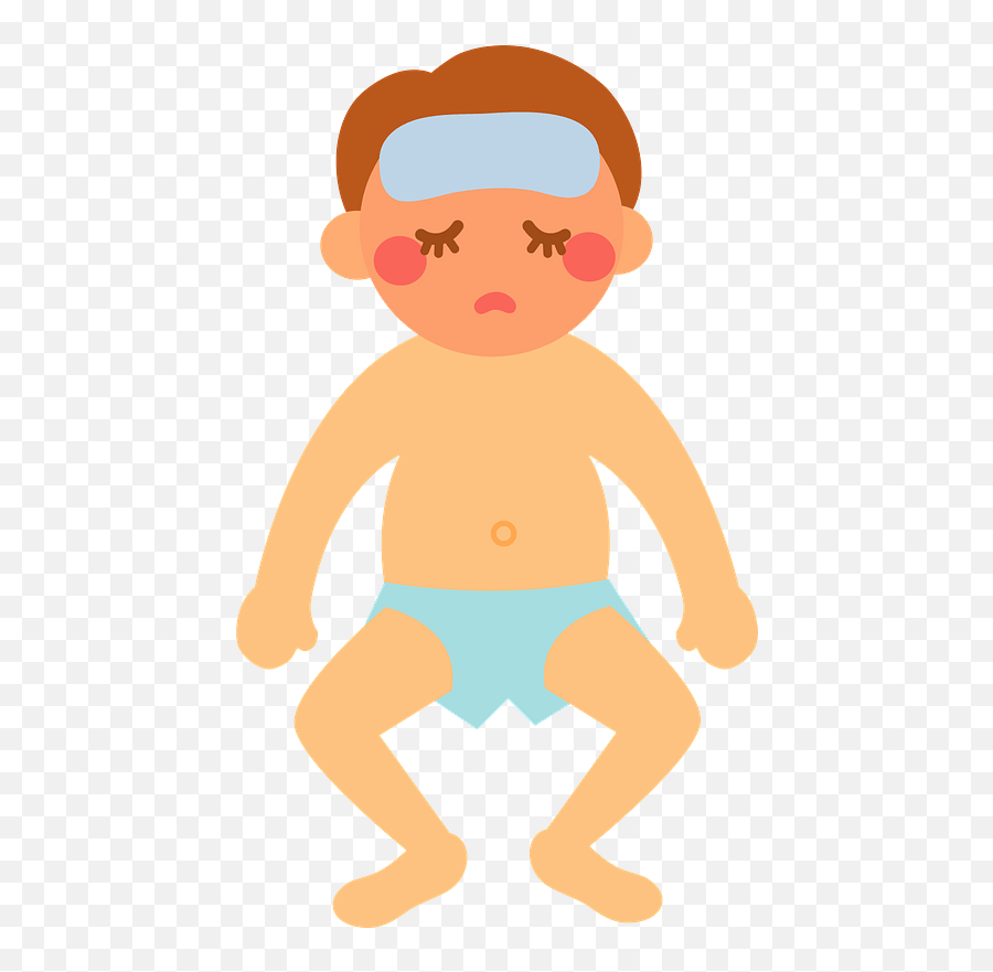 Baby Has A Fever Clipart - Fever Baby Png Emoji,Fever Clipart