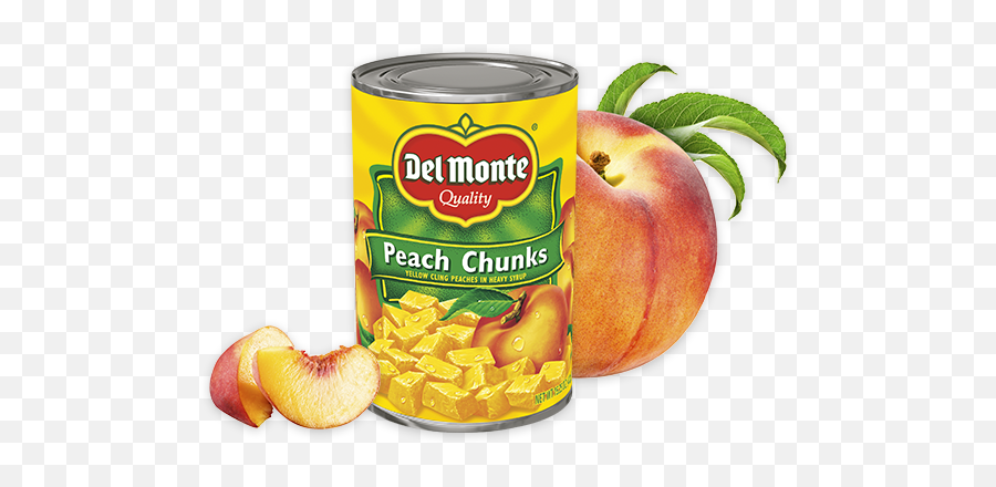 Yellow Cling Peach Chunks - Del Monte Yellow Cling Peach Chunks Emoji,Peaches Png
