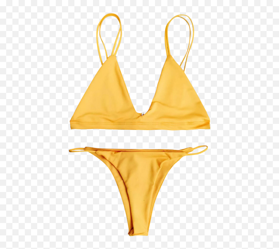 Low Waisted Spaghetti Straps Bikini - For Women Emoji,Swimsuit Clipart