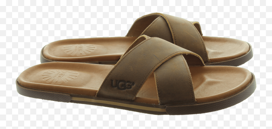 Ugg Mens Slide Sandals Transparent Png - Mens Slippers Transparent Background Emoji,Sandals Png