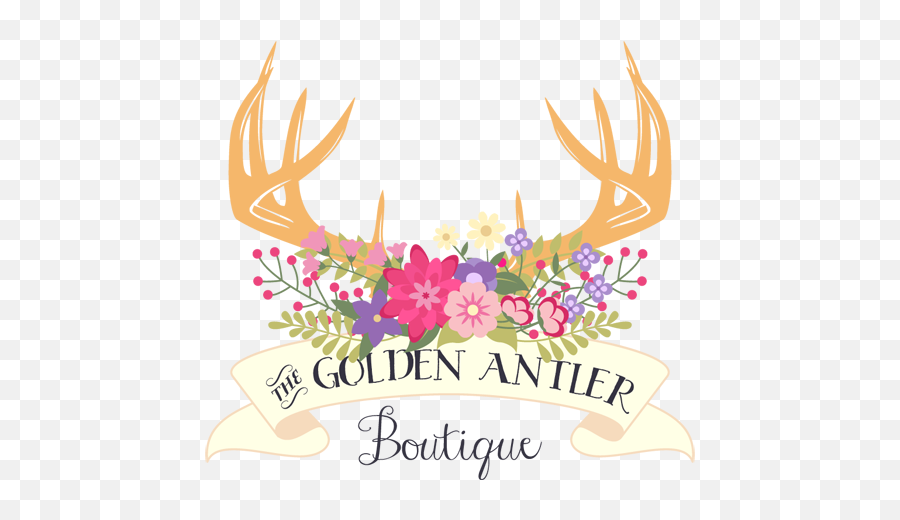 The Golden Antler Boutique - Decorative Emoji,Antler Logo