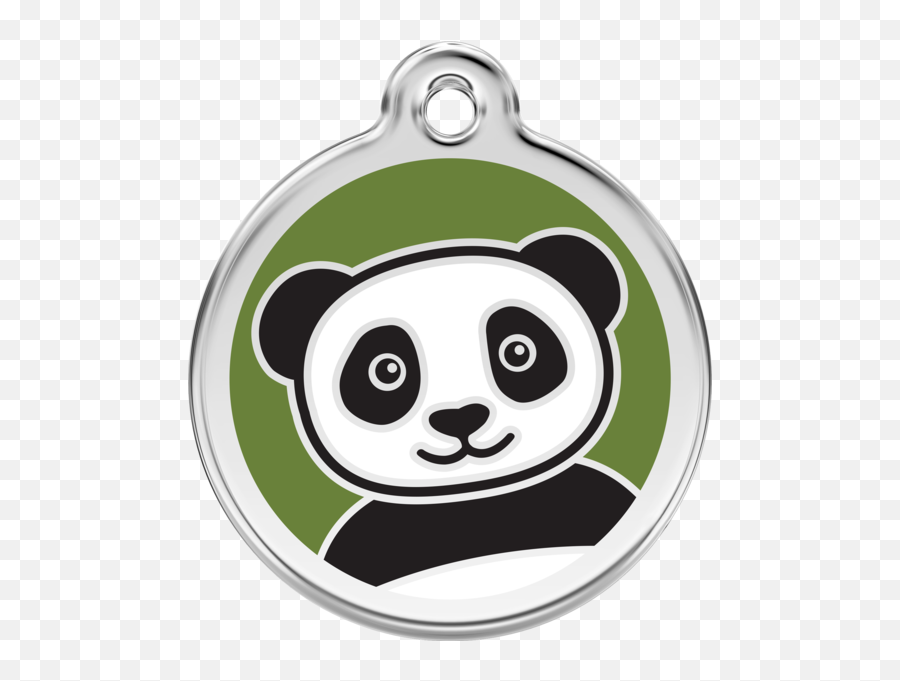 Red Dingo Stainless Steel U0026 Enamel Dog Id Tag - Panda Panda Tag Emoji,Dog Tags Png