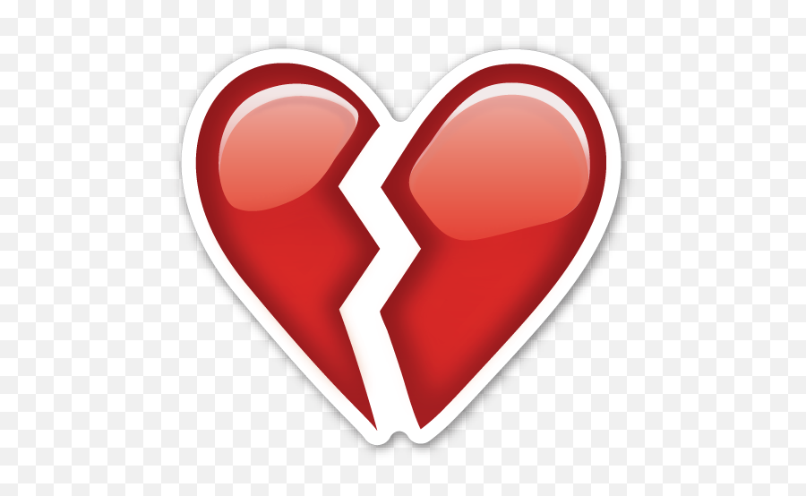 Download Hd Broken Heart Svg Black And White Library Emoji,Transparent Broken Heart
