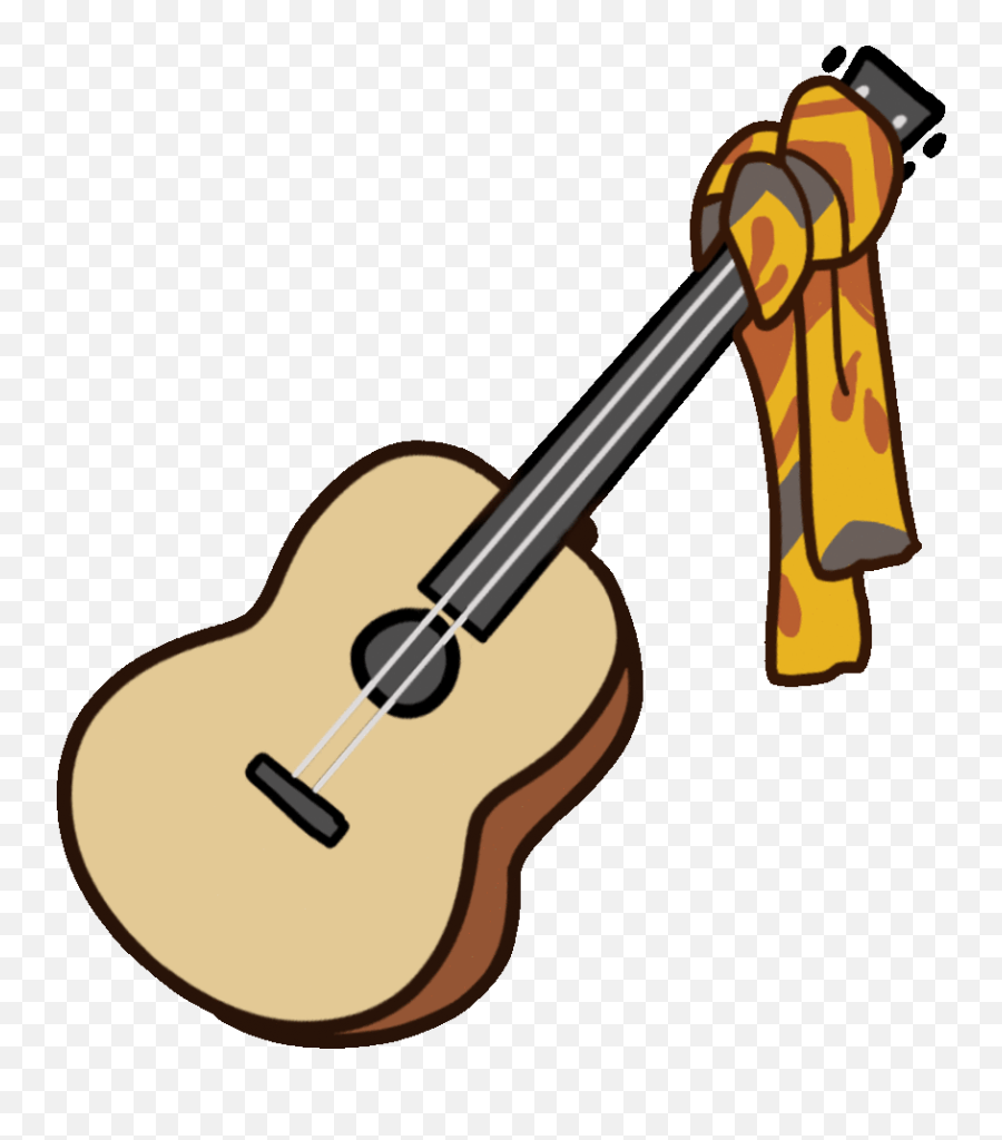 Acoustic Guitar Sticker By Netflix Clipart - Full Size Emoji,Acoustic Guitar Clipart