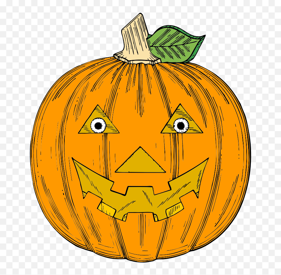 Pumpkin Face - Openclipart Emoji,Jack O Lantern Face Png