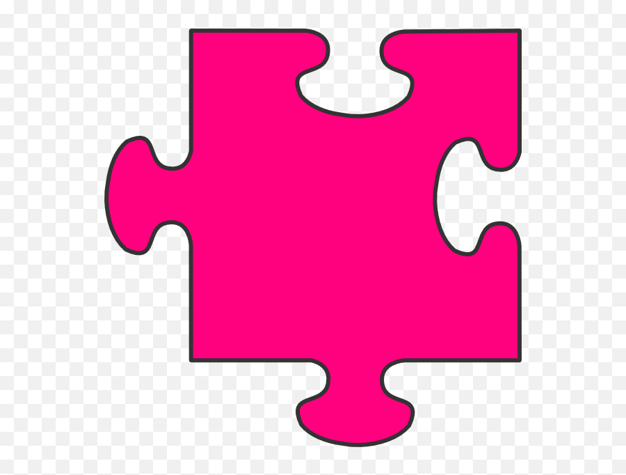 Download Pink Puzzle Piece Clip Art - Puzzle Piece Pink Png Emoji,Puzzle Piece Transparent Background