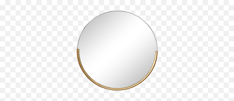 Round Gold Half Frame Mirror Emoji,Gold Circle Frame Png