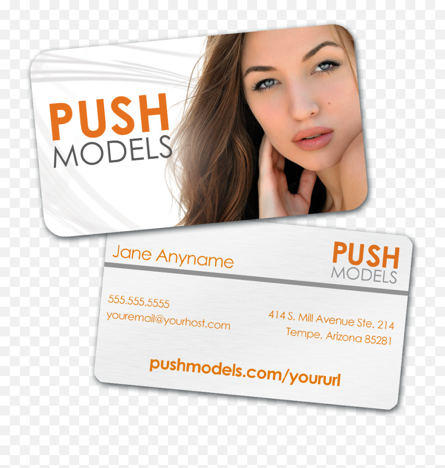 Personalized Push Models Business Card With Custom Headshot Emoji,Business Card Png