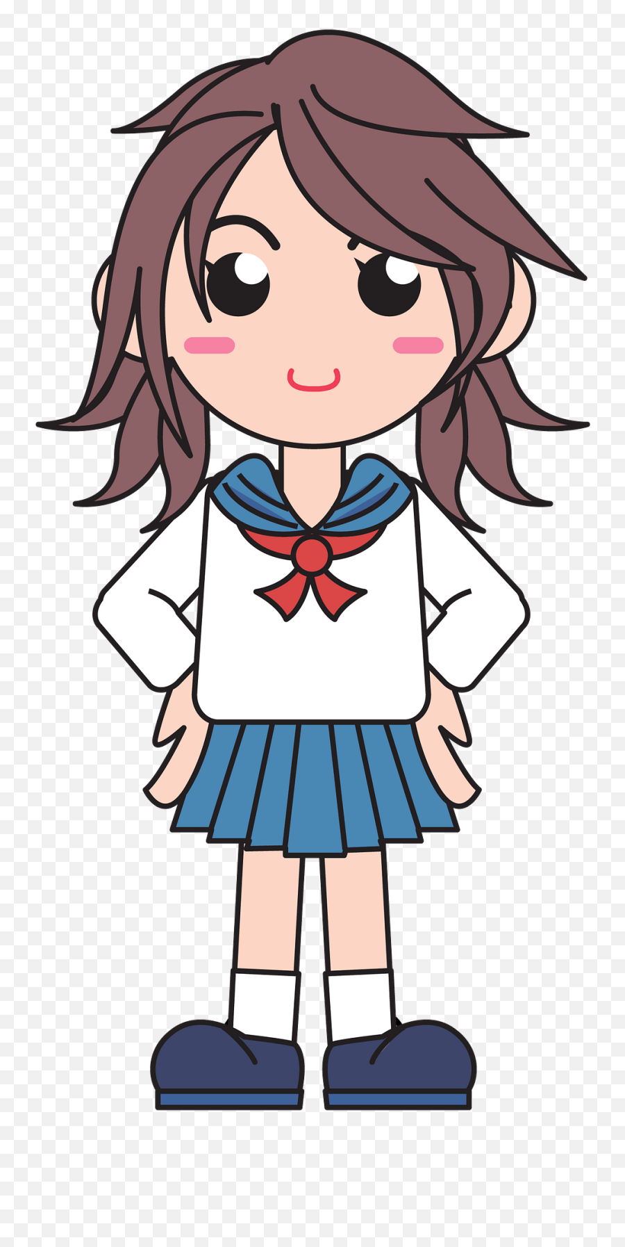 Art Child Human Png Clipart - School Student Girl Clipart Emoji,High School Clipart