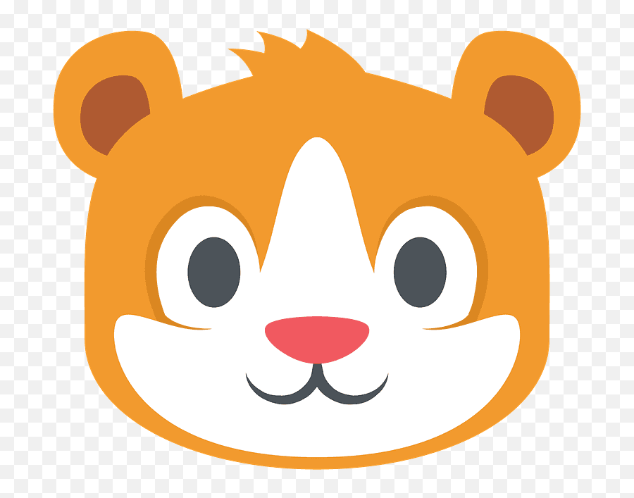 Hamster Emoji Clipart - Hamster Head Vector Transparent Background Png,Hamster Clipart