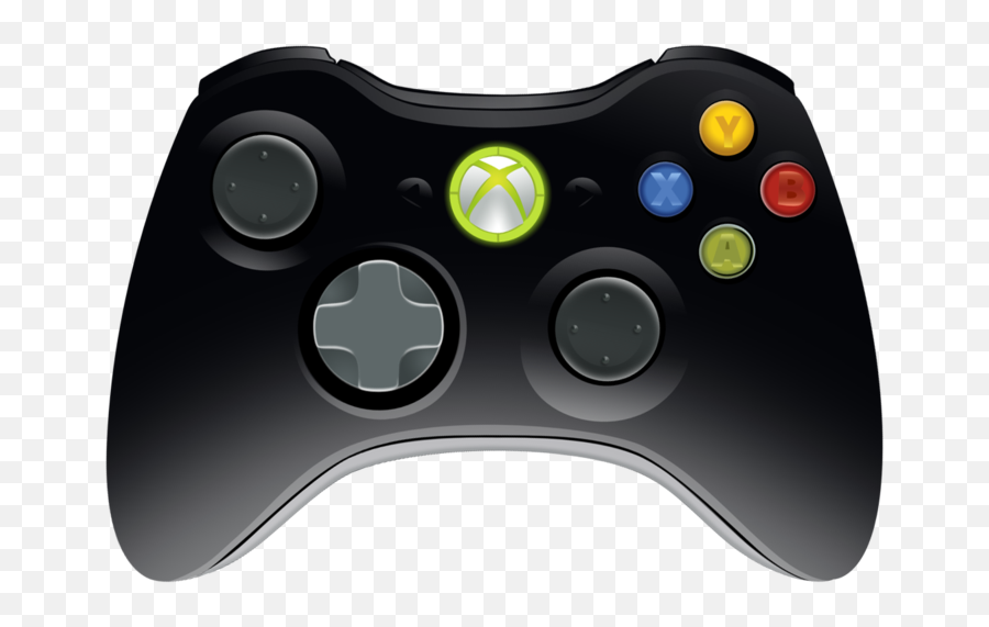 Xbox 360 Controller Black Xbox One Controller Gamecube - Xbox 360 Black Controller Emoji,Gamecube Controller Png