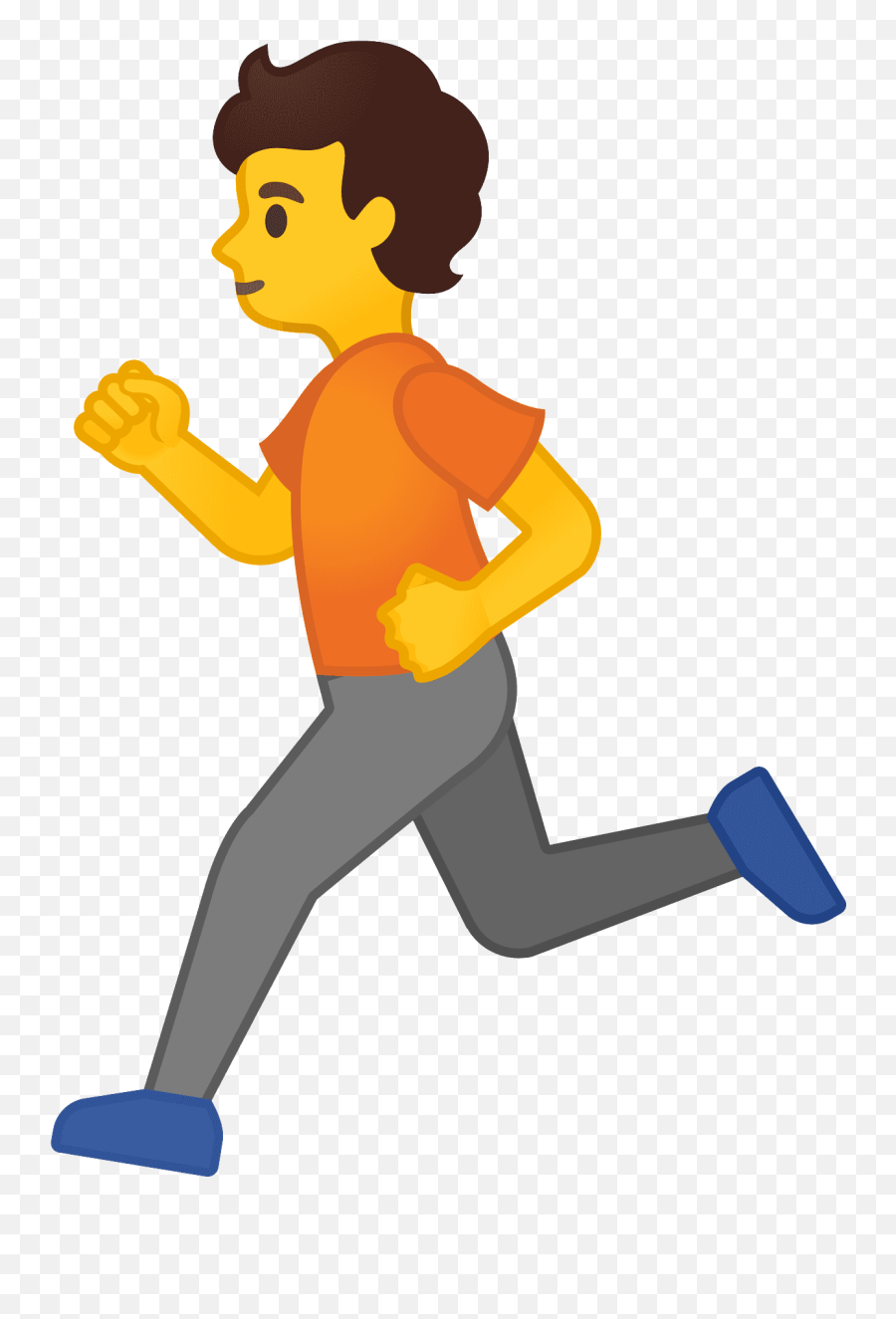 Person Running Emoji Clipart - Running Emoji,Person Running Png