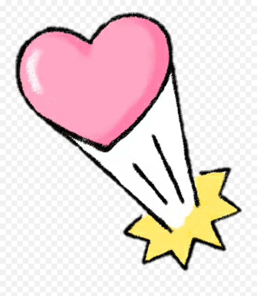 Comic - Transparent Cute Animated Heart Emoji,Cartoon Heart Png