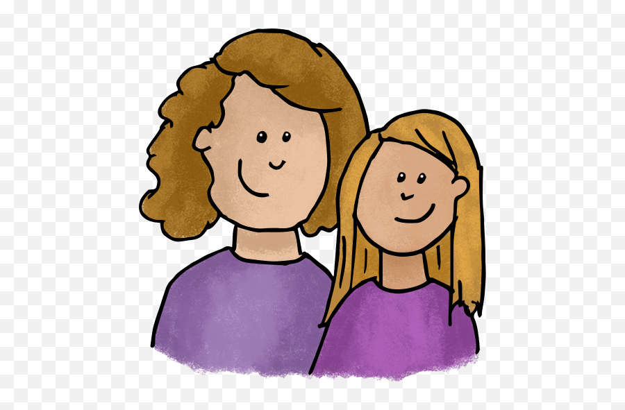 Like Mother Like Daughter - Mum And Daughter Clipart Emoji,Mom And Dad Clipart