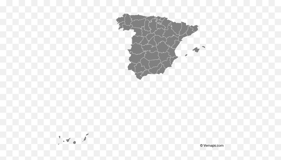 Vector Maps Of Spain - Transparent Spain Map Png Emoji,Spain Png
