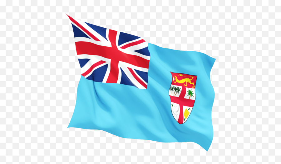 Fluttering Flag Illustration Of Flag Of Fiji Emoji,Flag Transparent