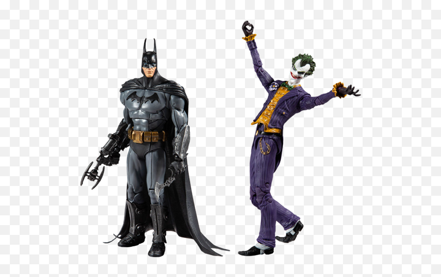 Batman Arkham Asylum - Batman U0026 The Joker Dc Multiverse 7u201d Action Figure 2 Pack Emoji,Batman Cowl Png