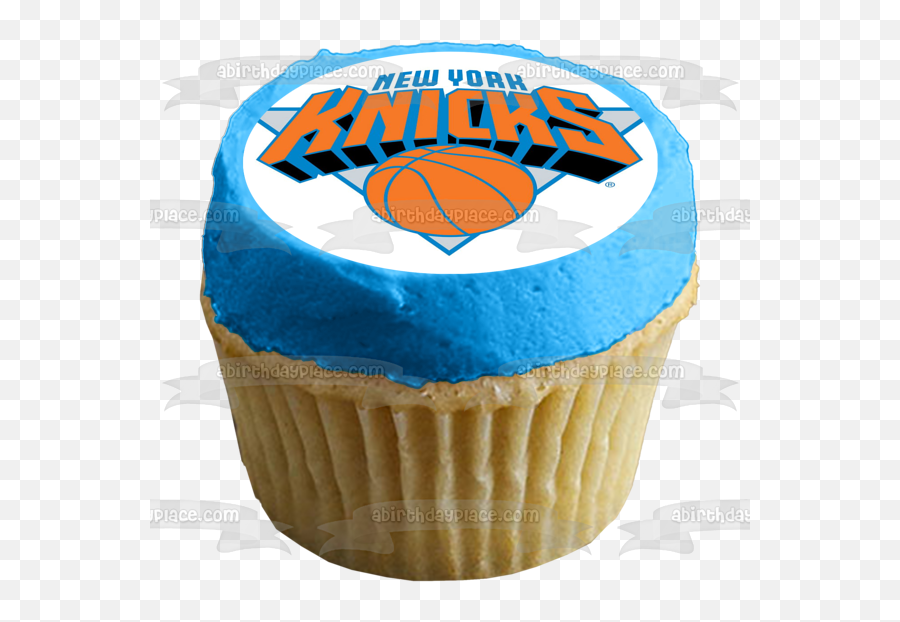 New York Knicks Logo Nba Edible Cake Topper Image Abpid05261 - A Birthday Place Emoji,New Nba Logo
