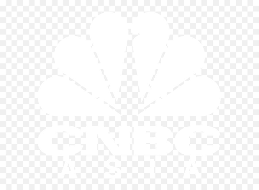 Download Hd Logo Cnbc Asia - Nbc News Logo White Transparent Cnbc News Logo White Emoji,Nbc Logo
