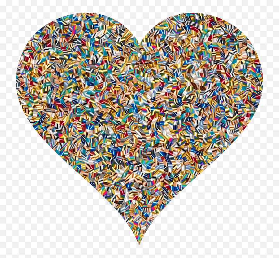 Heartcollageconfetti Heart Png Clipart - Royalty Free Svg Emoji,Confetti Clipart Png