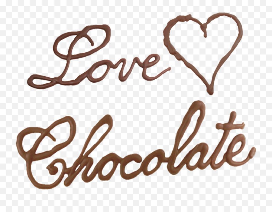 Love Chocolate - Transparent Png I Love Chocolate Clipart Emoji,Chocolate Clipart