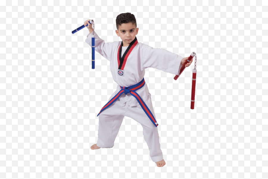 Childrenu0027s Martial Arts J Tiger Martial Arts Taekwondo Emoji,Nunchucks Png