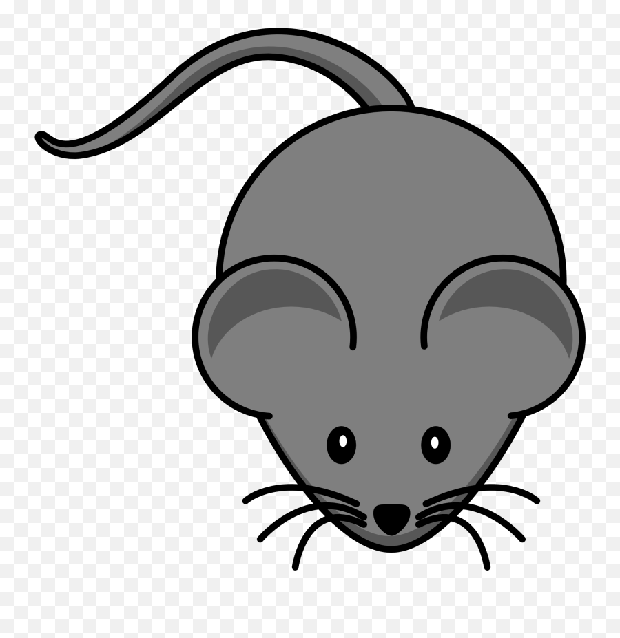 Cute Gray Mouse Clipart Free Image - Mouse Clipart Png Emoji,Mouse Clipart