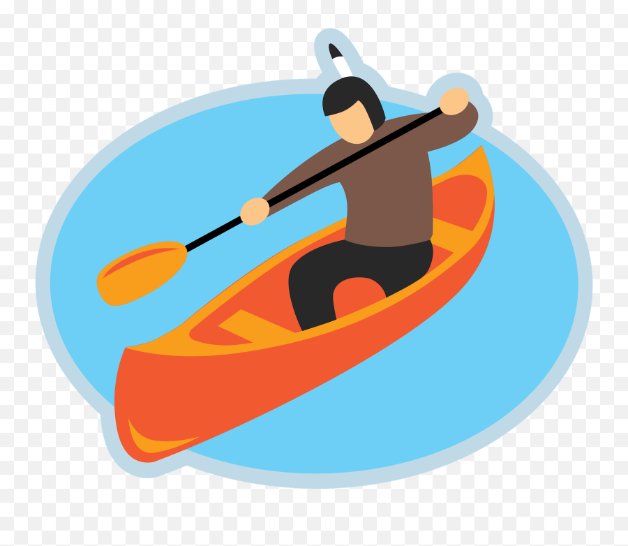 Canoe Clipart - Canoe Clipart Emoji,Canoe Clipart