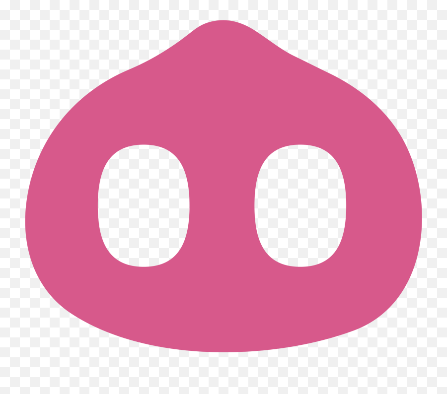 File - Pig Nose Clip Art Emoji,Nose Clipart