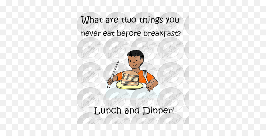 Breakfast Riddle Picture For Classroom - Happy Emoji,Eat Breakfast Clipart