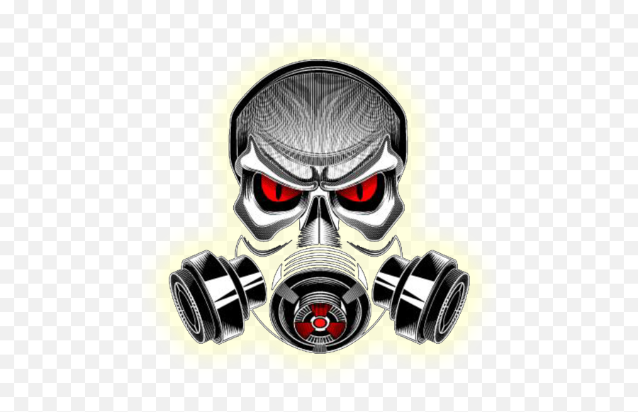 Download Transparent Skull Gas Mask - Gas Mask Logo Png Png Outlaw Customs Emoji,Gas Mask Png