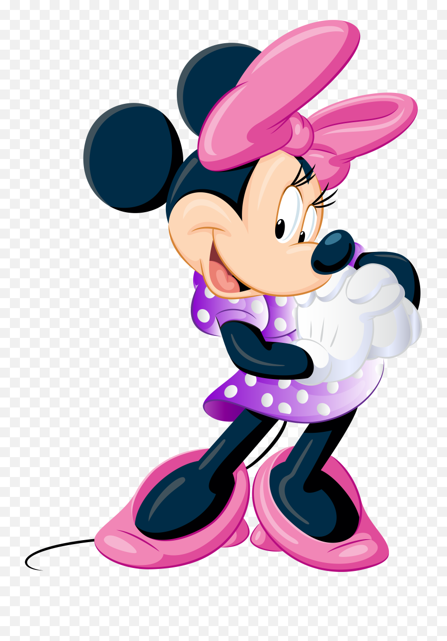 Minnie Mouse Free Clip Art Image - Minnie Mouse Clipart High Resolution Emoji,Minnie Mouse Clipart