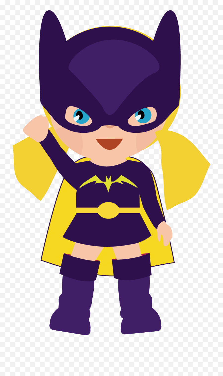 Clipart Girls Superhero Png Png Image - Transparent Background Super Hero Clip Art Emoji,Superhero Clipart