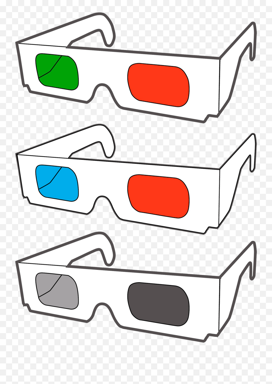 3d Glasses Clipart Free Download Transparent Png Creazilla - 3d Glass Emoji,Goggles Clipart