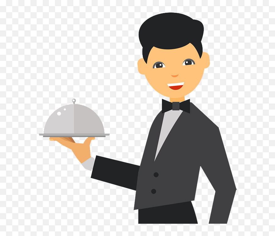 Waiter Png Clipart - Transparent Background Waiter Clipart Png Emoji,Waiter Clipart