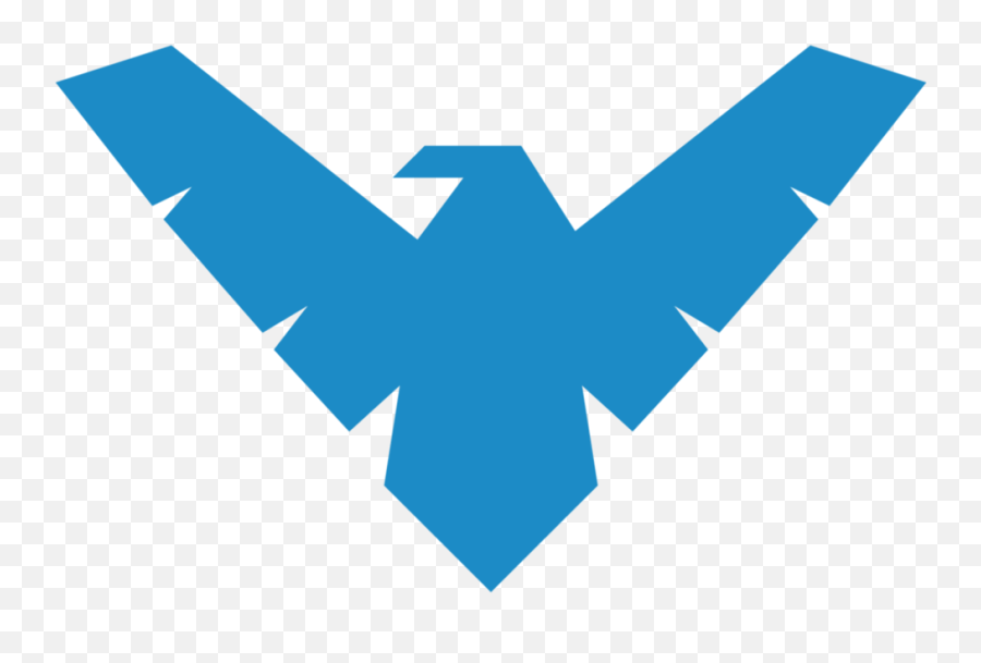 Superhero Bird Logo - Nightwing Logo Png Emoji,Superhero Logos