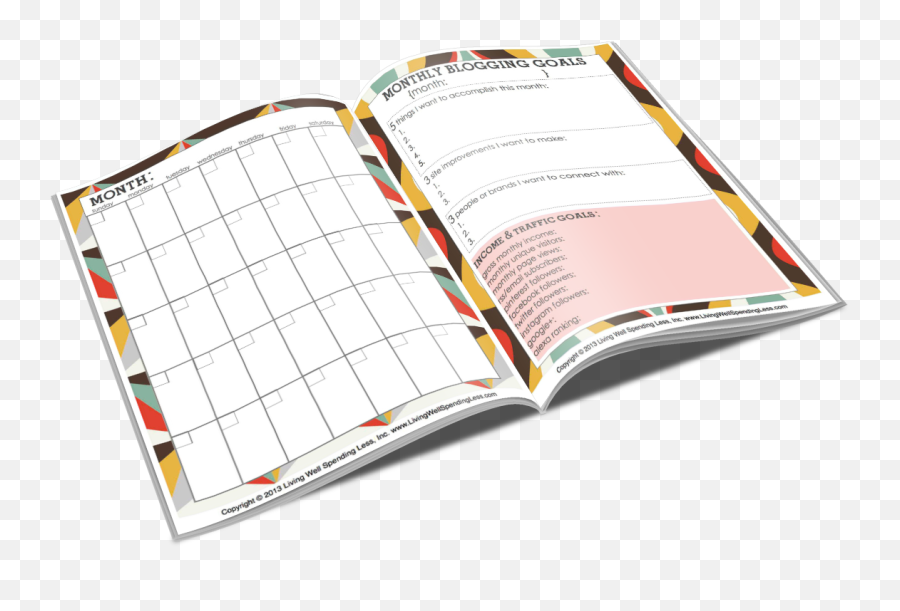 Blog Planner Book Png Download - Planner Book Png Emoji,Planner Png