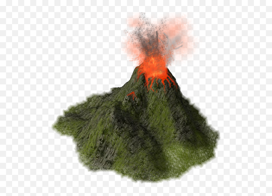 High Clipart Volcanic Mountain - Volcano Transparent Png Volcano Transparent Png Emoji,Volcano Clipart