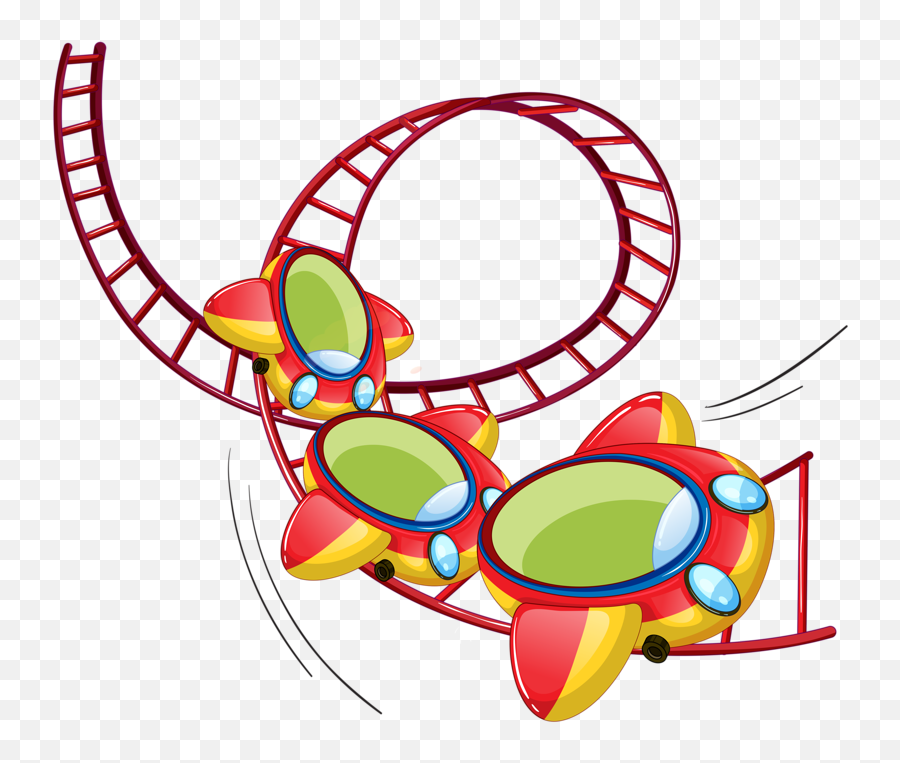 Roller Coaster Clipart Png - Brinquedos Parque De Diversão Png Emoji,Roller Coaster Clipart