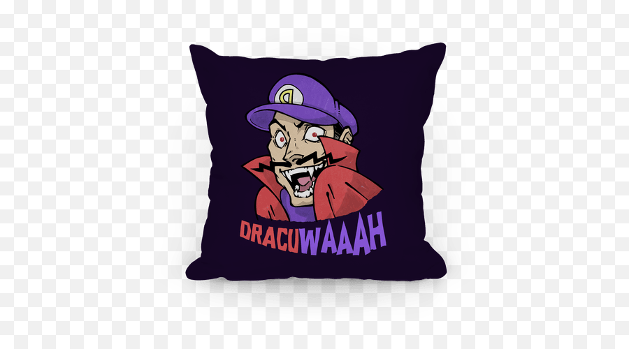 Dracuwaaah Pillows Lookhuman Emoji,Waluigi Face Png