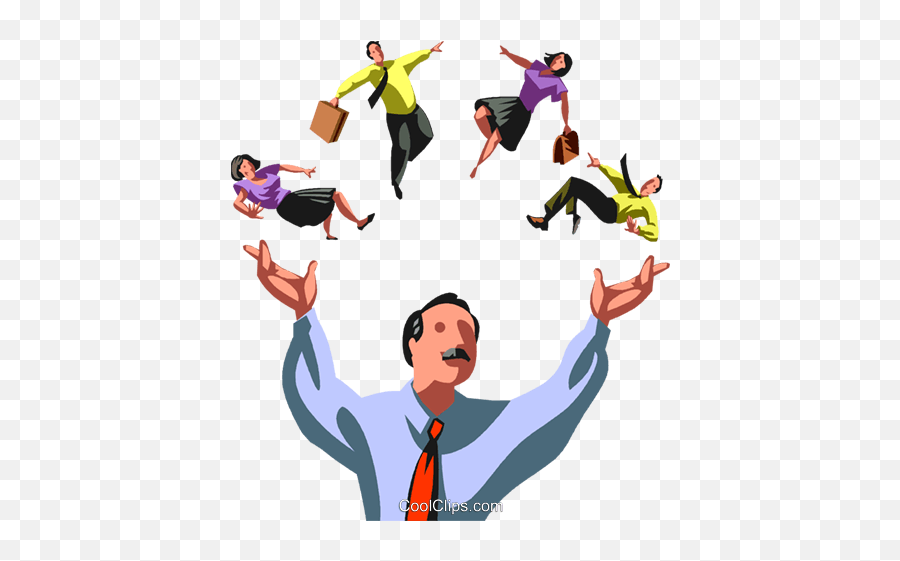 Businessman Juggling Employees Royalty Free Vector Clip Art Emoji,Employees Clipart
