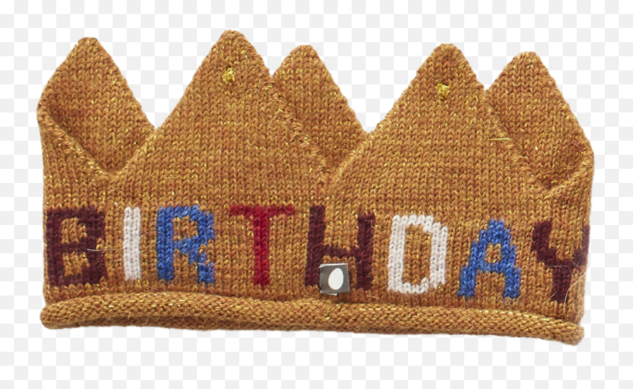 Oeuf Nyc Knit Crown Birthday - Orange Mayonnaise Emoji,Birthday Crown Png